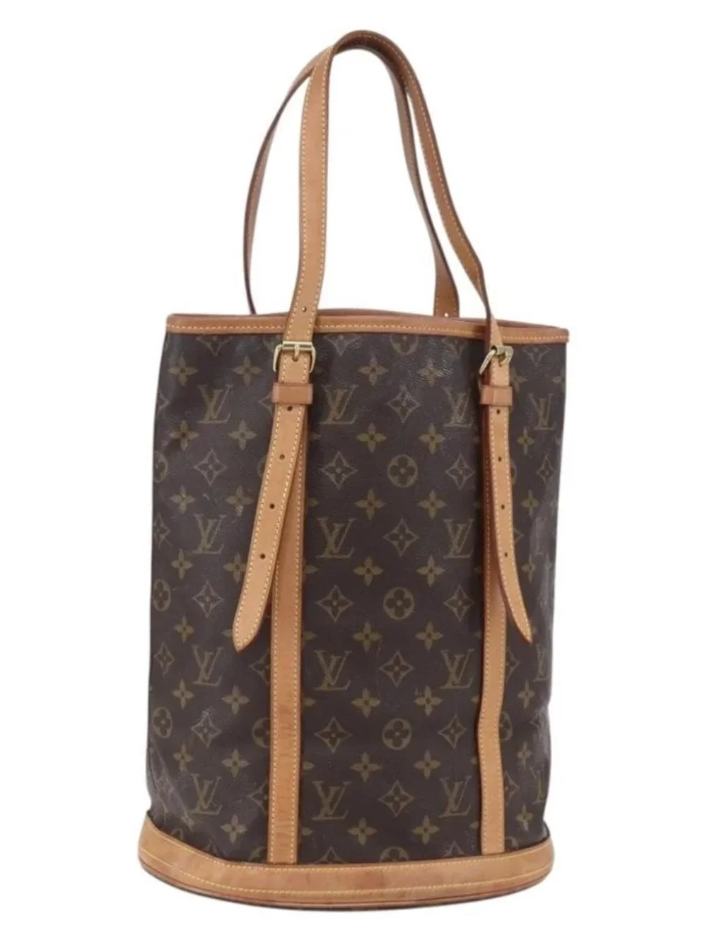 LOUIS VUITTON Monogram Bucket GM Shoulder Bag M42236 LV Auth 153920